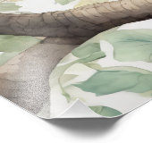 De Uil, Wildlife Illustratief Poster (Hoek)