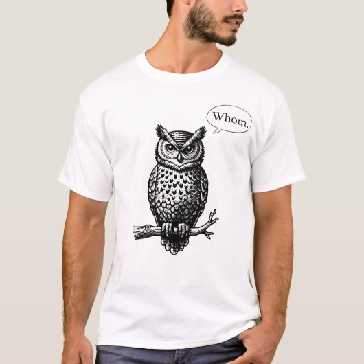 De uil zegt wie t-shirt (Voorkant)