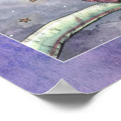 De Uilen en de Maan Afdruk Poster (Hoek)