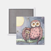 De uilen en de maan magneet (Voorkant / Achterkant)