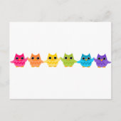 De Uilen van de regenboog Briefkaart (Voorkant)