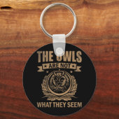 De uilen zijn niet wat ze lijken Grappig uil outfi Sleutelhanger (Voorkant)