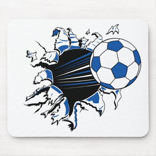 De Uitbarsting van het voetbal Muismat (Voorkant)