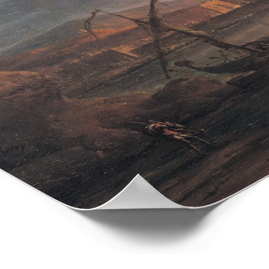 De uitbarsting van Vesuvius Poster (Hoek)