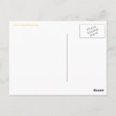 De Uitbarstingen van de bloem op Geel Briefkaart (Achterkant)