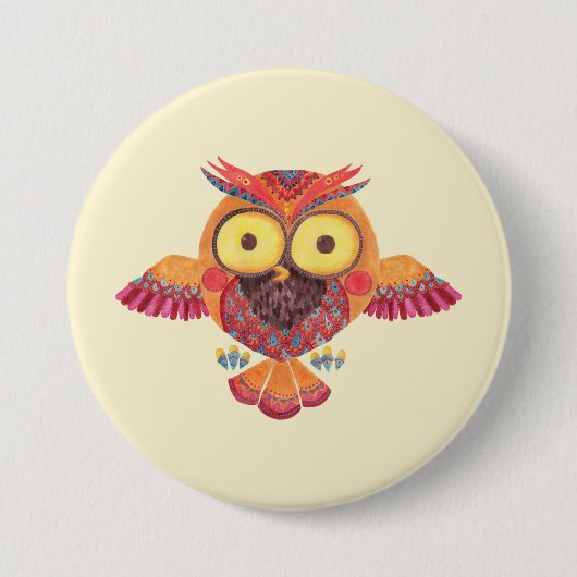 De uitblijvende boomkor ronde button 7,6 cm (Voorkant)