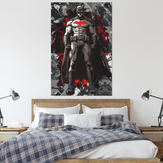 De uitdager Batman Canvas Afdruk (Insitu (Slaapkamer))