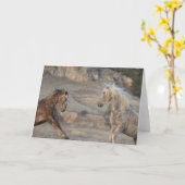 De uitdaging - Het Wenskaart van vrijheid Kaart (Gele Bloem)