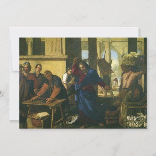 De uitdrijving van de geldwisselaars door Jezus (Voorkant)