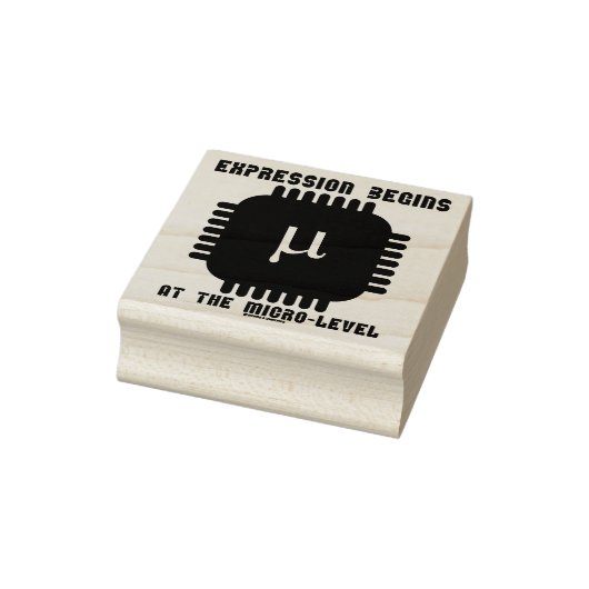 De uitdrukking begint bij de microniveauhalfgeleid rubberstempel (Stempel)