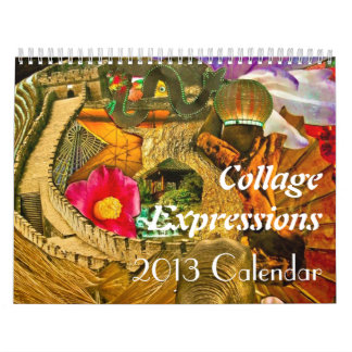 De Uitdrukkingen van de collage - Kalender van 12 
