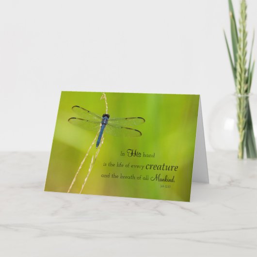 De Uitdrukkingen van de libel Feestdagen Kaart (Voorkant)