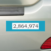 De uiteindelijke Tally Bumpersticker (Op auto)