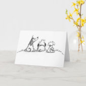 De uiteinden van het puppy kaart (Gele Bloem)