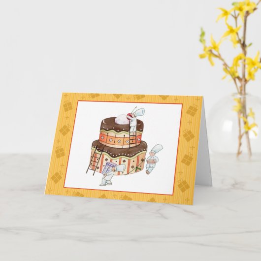 De uiterst kleine Kaart van de Verjaardag van (Gele Bloem)