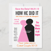 De Uitgave van het tijdschrift sparen de Datum Save The Date (Voorkant)