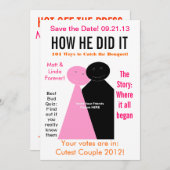 De Uitgave van het tijdschrift sparen de Datum Save The Date (Voorkant / Achterkant)