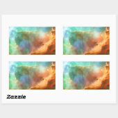 De uitgebreide regio Omega Nebula Rechthoekige Sticker (Vel)