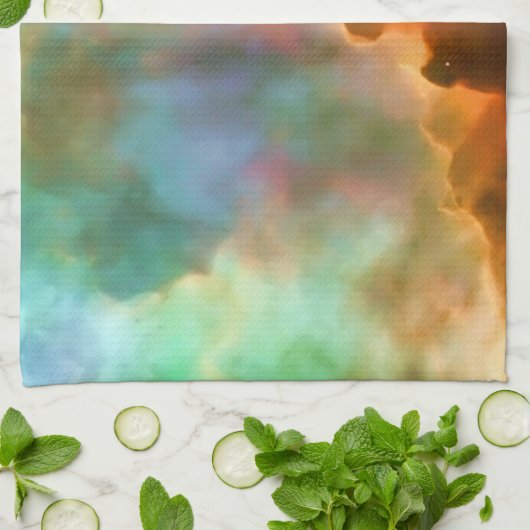 De uitgebreide regio Omega Nebula Theedoek (Gevouwen)