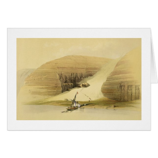 De uitgegraven tempel van Abu Simbel uit "Egypte e (Voorkant Horizontaal)