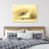 De uitgegraven tempel van Abu Simbel uit "Egypte e Canvas Afdruk (Insitu (Slaapkamer))