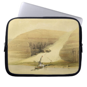 De uitgegraven tempel van Abu Simbel uit "Egypte e Laptop Sleeve
