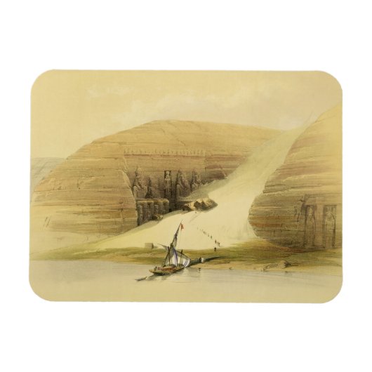 De uitgegraven tempel van Abu Simbel uit "Egypte e Magneet (Horizontaal)