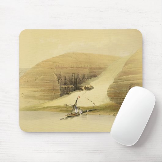 De uitgegraven tempel van Abu Simbel uit "Egypte e Muismat (Met muis)