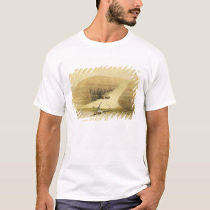 De uitgegraven tempel van Abu Simbel uit "Egypte e T-shirt