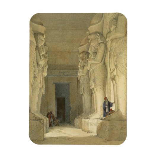 De uitgegraven tempel van Gysha, Nubia, uit "Egypt Magneet (Verticaal)