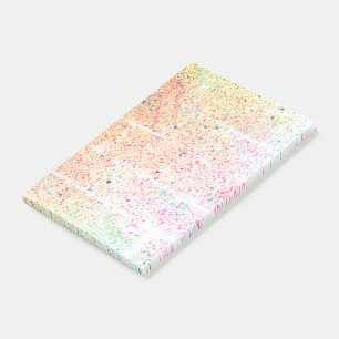 De uitgewassen Verf ploetert Post-it® Notes