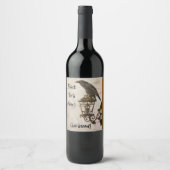 "De Uitkijk" - aanpasbaar Wijn Etiket (Voorkant)