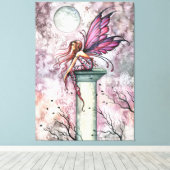 De uitkijkfee Fantasy-kunst van Molly Harrison Canvas Afdruk (Insitu (Houten vloer))