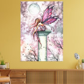 De uitkijkfee Fantasy-kunst van Molly Harrison Canvas Afdruk (Insitu (Woonkamer))