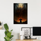 De Uitnodigende Vintage Kunst Poster Print Donker (Thuiskantoor)