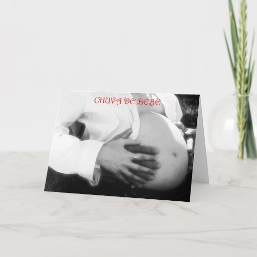 De uitnodiging die van het baby shower een baby (Voorkant)