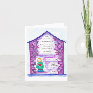 De "Uitnodiging" is prachtig geïllustreerd gedicht Kaart