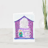 'De Uitnodiging' mooi geïllustreerde gedichtenkaar Kaart (Voorkant)