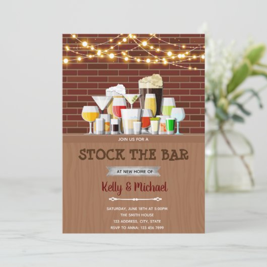 De uitnodiging om de bar in het huishouden op te n (Staand voorkant)