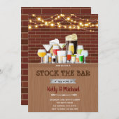 De uitnodiging om de bar in het huishouden op te n (Voorkant / Achterkant)