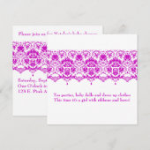 De uitnodiging tot Baby Anette (Voorkant / Achterkant)