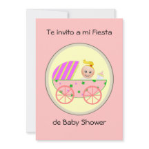 De uitnodiging tot een mi fiesta de baby shower