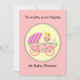 De uitnodiging tot een mi fiesta de baby shower