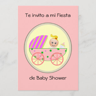 De uitnodiging tot een mi fiesta de baby shower