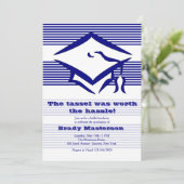 De uitnodiging tot het Afstuderen Tassel (Staand voorkant)