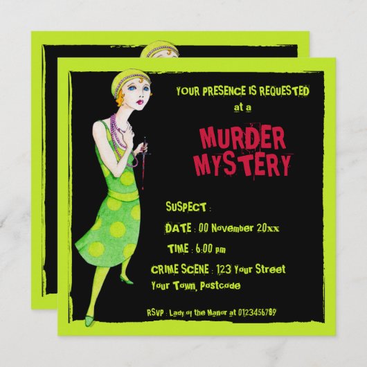 De uitnodiging tot het indienen van een zwarte moo (Voorkant / Achterkant)