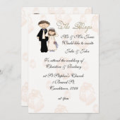 De uitnodiging tot het ontvangen huwelijk (Voorkant / Achterkant)