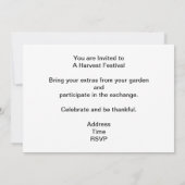 De uitnodiging tot het oogsten vieren (Achterkant)