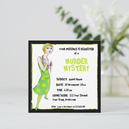 De uitnodiging tot het plegen van de moord op onge (Staand voorkant)