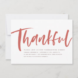 De uitnodiging tot Thanksgiving van het dankwaadvo